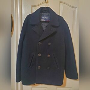 American Eagle Outfitters Navy Pea Coat